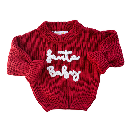 Chunky Knit Pullover | Santa Baby