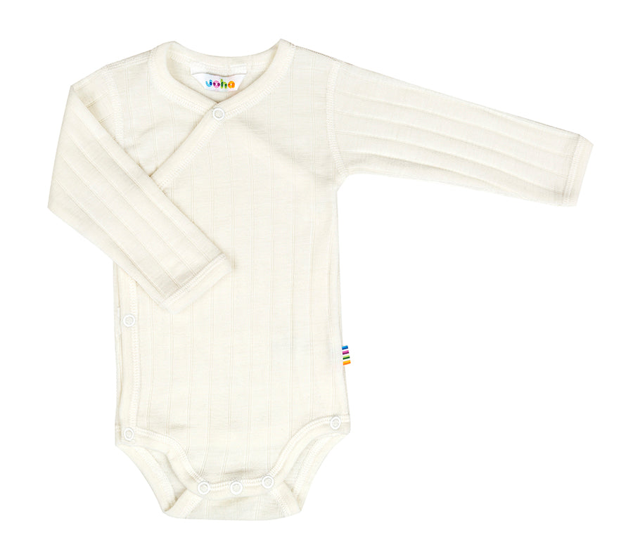 Merinowool Silk Wrap Body | Off-White