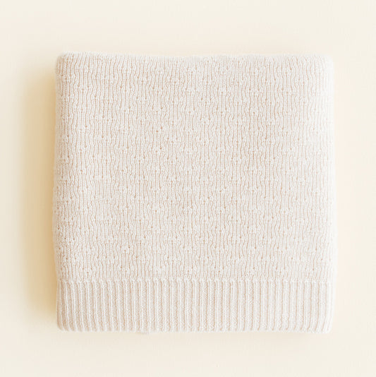 Merinowool Blanket 'Dora' | Cream