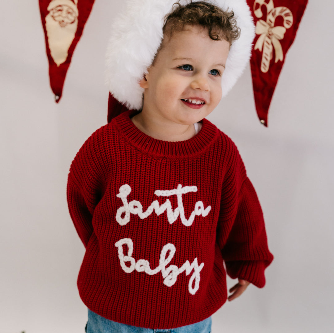 Chunky Knit Pullover | Santa Baby