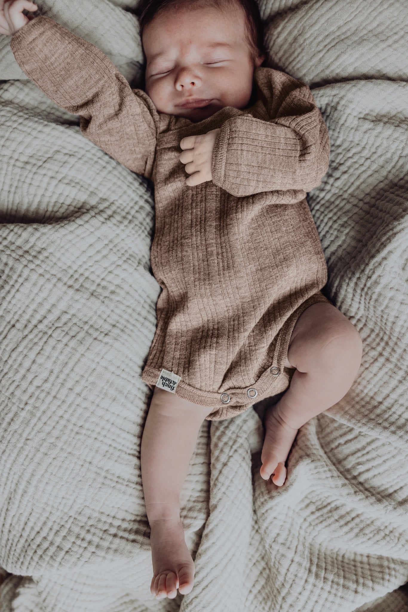 Merinowool Rib Bodysuit | Sand