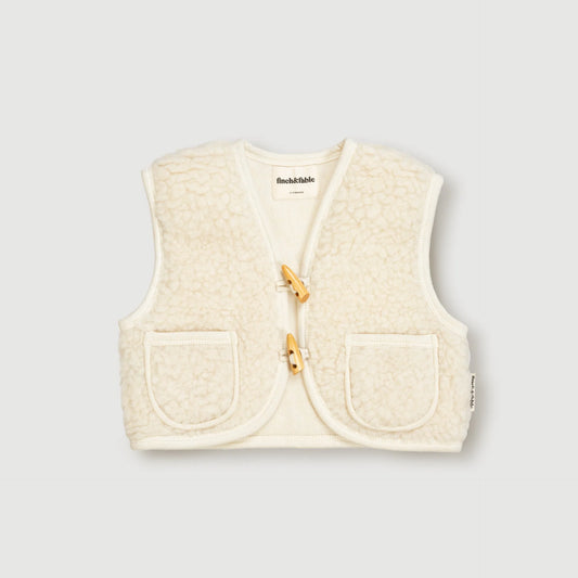 Merinowool Sherpa Vest | Milk