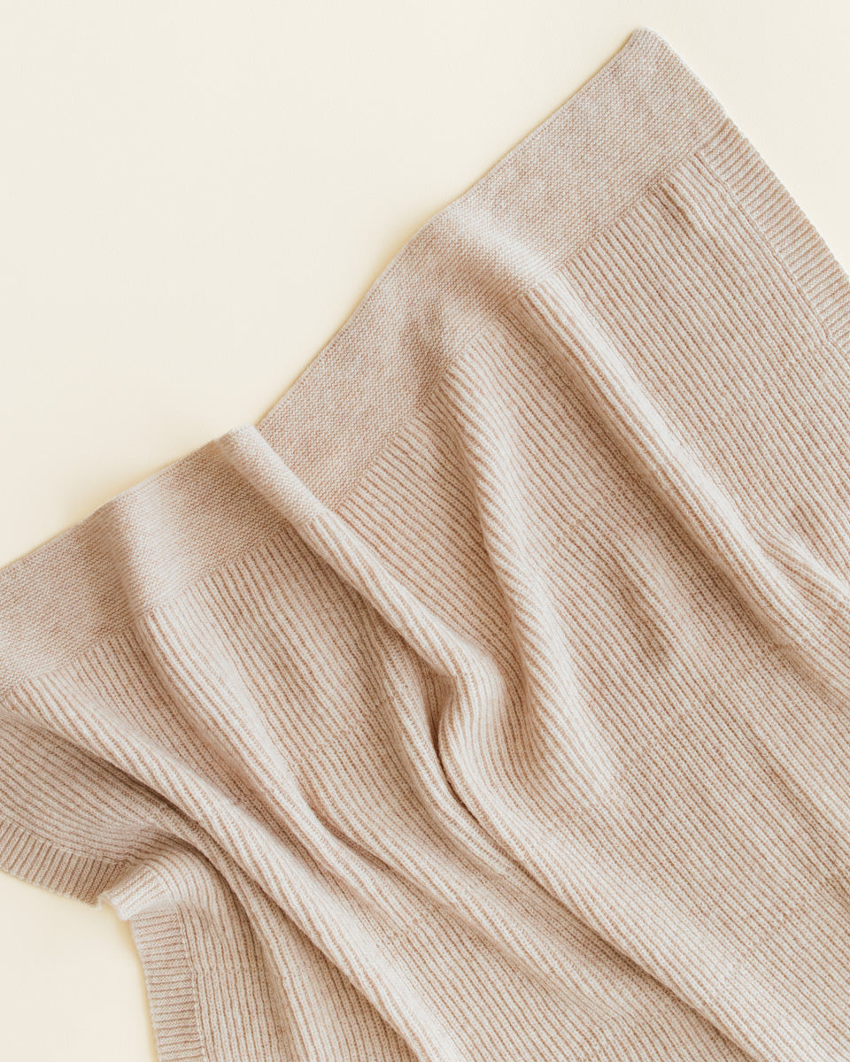 Merinowool Blanket 'Gaston' | Soft Beige