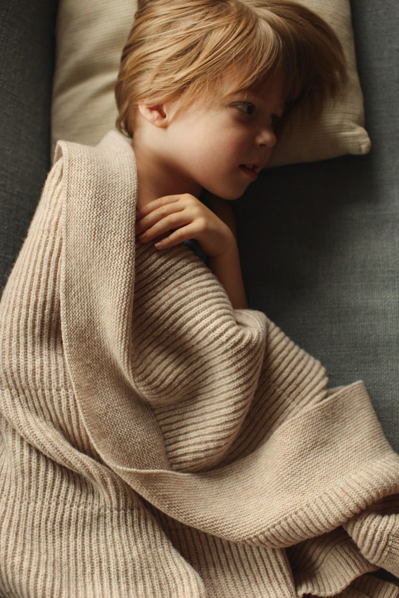 Merinowool Blanket 'Gaston' | Soft Beige