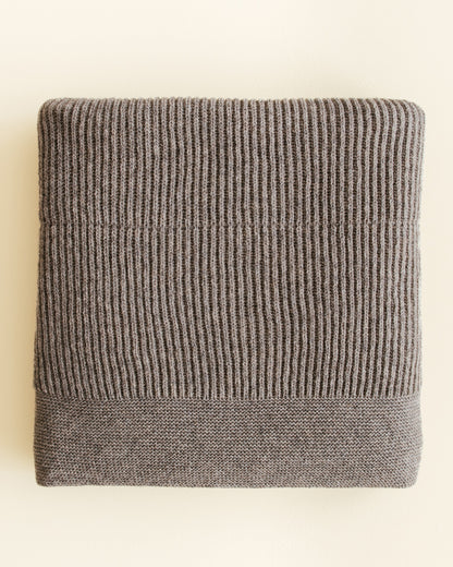 Merinowool Blanket 'Gaston' | Stone