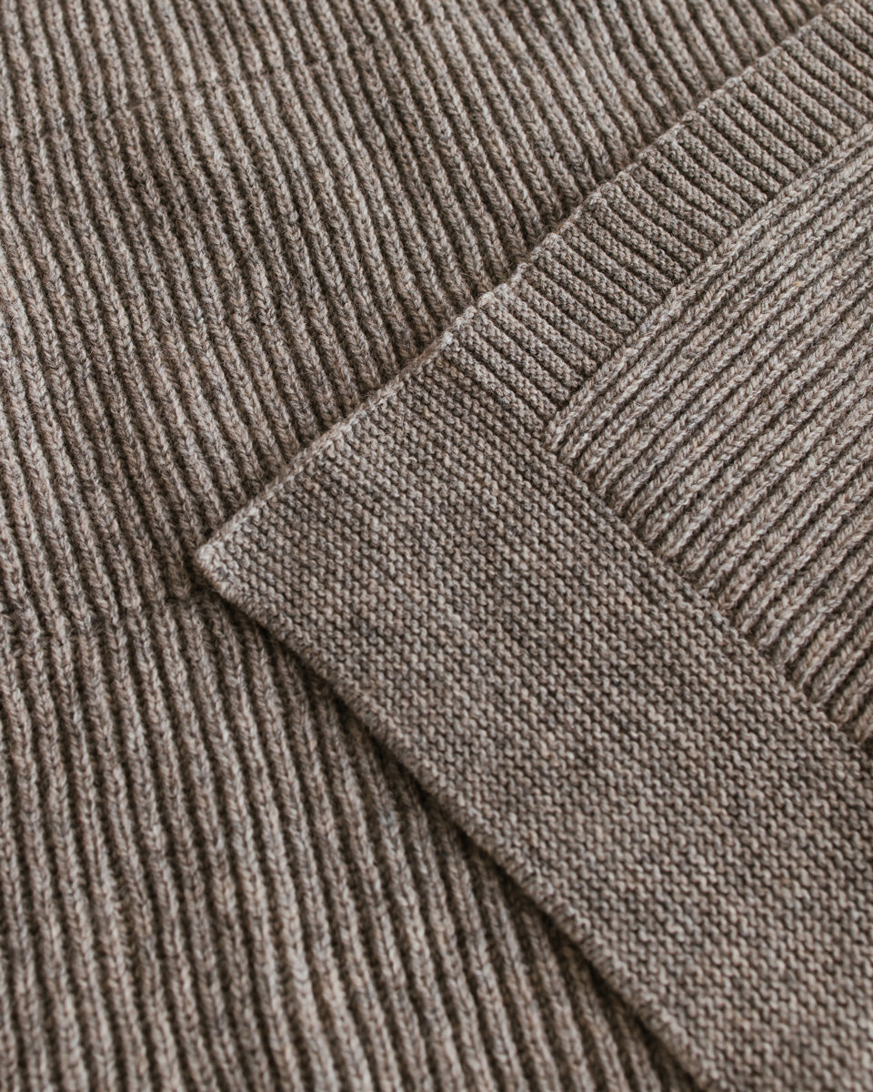 Merinowool Blanket 'Gaston' | Stone