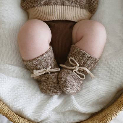 Knit Booties | Cedar