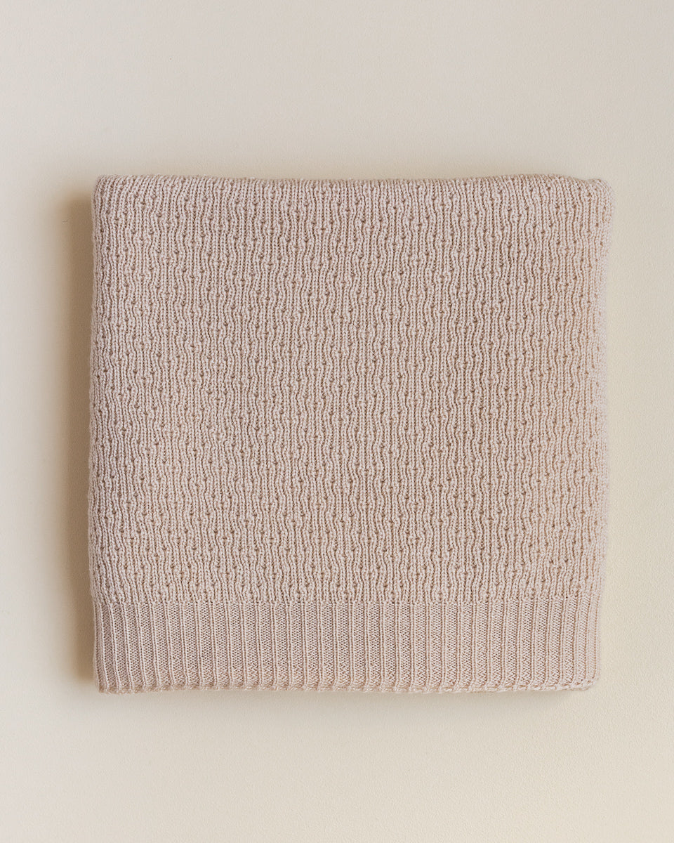 Merino wool blanket 'Dora' | sand