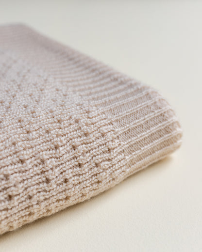 Merino wool blanket 'Dora' | sand