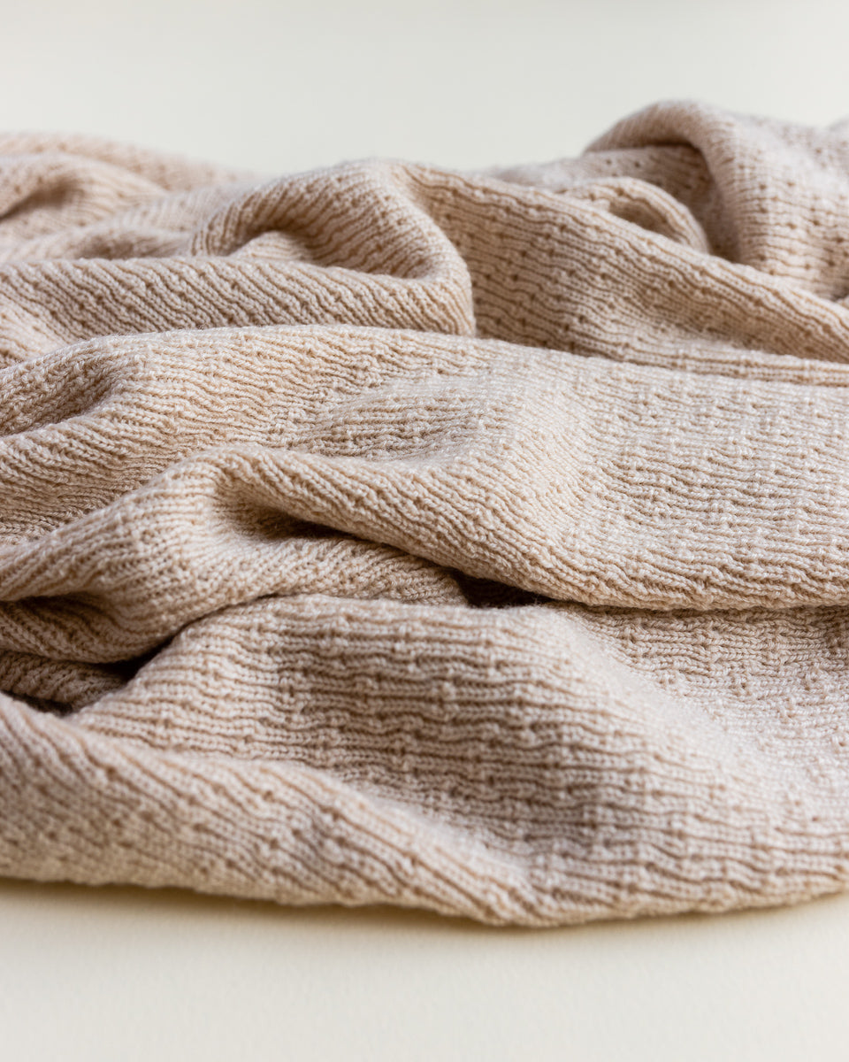 Merino wool blanket 'Dora' | sand