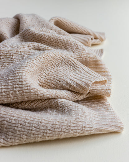 Merino wool blanket 'Dora' | sand