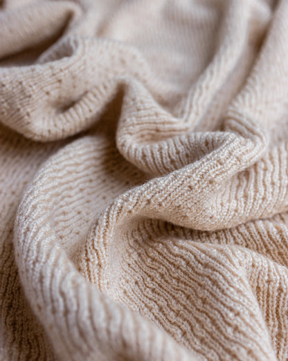 Merino wool blanket 'Dora' | sand